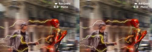 Lady Flash races Quicksilver